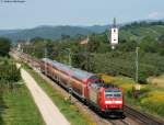 146 116-9 mit dem RE 5171 (Offenburg-Basel SBB) bei Denzlingen ...