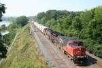 G�terzug mit CN C44-9W ...  Gilbert Angermann 03.09.2009