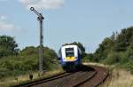 Eine NOB nach Hamburg-Altona am 4.08.2009 in Weddingstedt.  ...