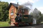 IK Nr.54 am 30.08.09 am Wasserhaus im Bahnhof Steinbach.  ...