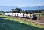 1504 Dieseltandem brachte am 31.8.2009 den Kalkzug 61032 von Steyrling ...