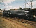 01 110 mit Sonderzug Rotweinexpress in Remagen Bhf im jahre ...