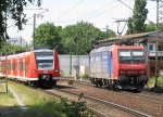 424 014-8 Springe trifft am 02.06. 09 in Lehrte auf SBB ...