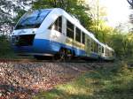 Tw 702 der Ostseeland Verkehr GmbH als Leerpark unterwegs nach ...