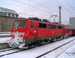 111 028 mit RB in M�nchen Hbf, 14.2.09.  ...