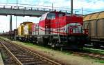V150.05 und V150.03 abgestellt im Bf Plattlingen am 24.07.09  ...