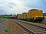 Dreifachtraktion Pur, V150.04+03+01 mit �ber 2200 t in Biessenhofen am ...