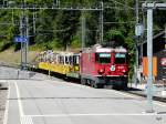 RhB - Aussichtswagenzug der Lok Ge 4/4 629 und 1 ...