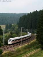 411 082-1 als LICE-T 78900 (Singen(Htw)-Basel SBB) am km 69,0 ...