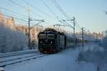 SJ Rc6 1415 mit IC81 (Duved - Stockholm) am 3.1.2009 ...