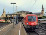 1116 225-2 verl�sst am 29.08.09 den Hamburger Hbf Richtung Hamburg-Altona. ...