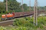 802 der RBH mit Kohlependel in Recklinghausen-Ost 8.9.2009  ...