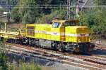 Mak G1700BB der HFW mit Gleisbauzug in Recklinghausen-Ost 8.9.2009  ...