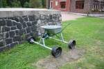 Eine Eigenbau Schienen-Schubkarre des FHWE am 06.09.09 in Sch�nheide S�d. ...