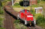 294 702 rangiert am 07.08.09 im Rbf Halle(S).  ...