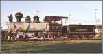 Aufgestellt vor dem Rodoferroviaria Curitiba steht diese Meterspur-Dampflok mit dem ...