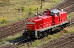 294 595 rangiert am 07.08.09 im Rbf Halle(S).  ...