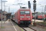 101 005-7 mit einem Umleiter-IC von der KBS 351, am ...
