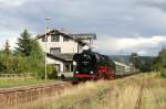 41 1144-9 mit ihren Sonderzug aus Meiningen in Wasungen am ...