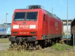 BR 145 004-8, in BW Leipzig Engelsdorf, am 19.08.2009.  ...