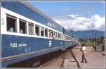 Neben dem Pullman Dieseltriebwagen verkehrte t�glich ein normaler Personenzug �ber ...