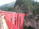 Hier eine RB nach St. Moritz, am 23.7.2009 bei der ...