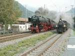 Verein Pacific,01 202 mit dem Nostalgie-Rhein-Express bei der Ausfahrt aus ... Verein Pacific,01 202 mit dem Nostalgie-Rhein-Express bei der Ausfahrt aus ...