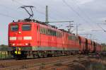Die 151 095-7 in Ashausen, am 06,09,09  ...