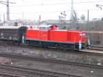 Lok der BR 295 auf dem Ablaufberg in Kassel Rbf. ...