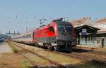 1116 216 am Intercity 547 von Salzburg nach Wien Westbahnhof. ...