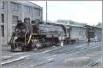 Schmalspurdampf Lok 301 ist frisch bekohlt und wird f�r eine weitere Fahrt bereit gestellt. (Archiv 04/1981)