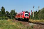 612 971 mit RE 3453 in Syrau (19.08.2009)  ...