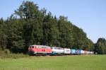 BR 217 Am 08.09.09 konnte in Pirach das aus Burghausen kommende 'Wacker-Shuttle' im Bild festgehalten werden, bespannt mit 217 021-5 + 014-0.