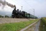 dampfloks Um einen Gegenzug abzuwarten blieb die G 4/5 107 kurze Zeit vor Zizers stehen.