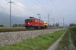 Ge 4/4 I 601 befindet sich am 12.9.09 mit einem ...