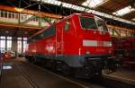 111 133 steht frisch lackiert am 12.09.09 im Werk Dessau. ...
