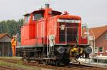 BR 362 Die 362 769-2 beim rangieren im Industrie Bahnhof Stade-Brunshausen, am 07,09,09