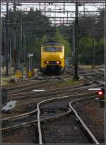 Vom Bahnsteig aus, habe ich am 05.09.09 die Einfahrt eines ...