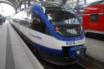 Kiel, 13.09.2009, ein Zug der Nord-Ostsee-Bahn im Hauptbahnhof ... Kiel, 13.09.2009, ein Zug der Nord-Ostsee-Bahn im Hauptbahnhof ...