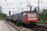 152 161-6 mit Containerzug ...  Gilbert Coletti 18.09.2009