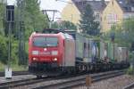 185 181-5 mit Containerzug ...  Gilbert Coletti 18.09.2009