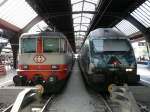 SBB - Re 4/4 11108 und 460 075-5 im Hauptbahnhof ...