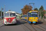 Die Alternative zur S-Bahn Leipzig-Halle. Mit der Stra�enbahn bis Schkeuditz ...