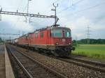 Ab in den S�den: Re 10/10 mit CZ bei Oberr�ti ...