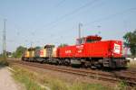 DBSRN 6489, 6502 und 6495 als Lokzug durch den Bahnhof ...