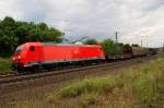 BR 185 mit Zugen Am 11.07.2009 fuhr diese nagelneue 185 374-6 mit ihren langen Gz Richtung S�den kurz vor Fulda