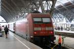 leipzig-hbf 101 114-7 mit nun frisch geputzten Scheiben kann sie sich auf den Weg nach Oldenburg machen 