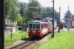 sonstiges Ein Triebwagen der Regionalbahn Attersee bei der Ausfahrt des Kopfbahnhofs Attersee.
