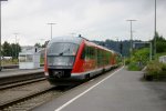 br-642-desiro-db Ein VT 642 der gerade seinen Hinterwagen abgekuppelt hat und jetzt nach Oberstdorf weiterf�hrt.