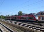 berlin-und-brandenburg BR 646 (Stadler GTW) als RE6 nach Berlin Spandau im Bahnhof Falkensee.